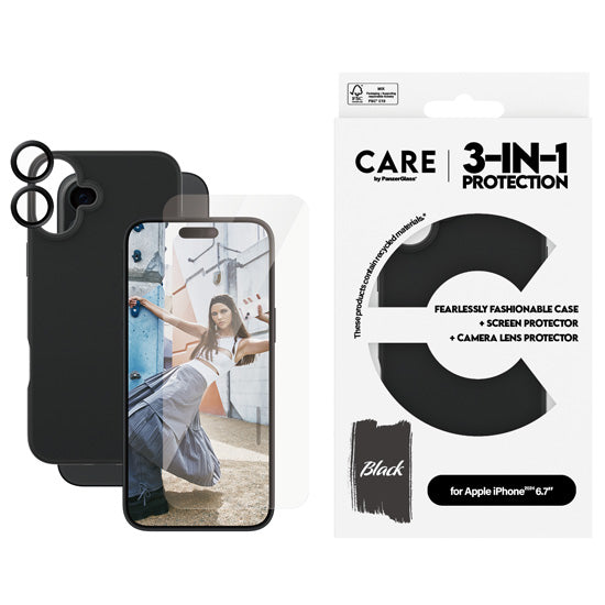 CARE by PanzerGlass® Fashion 3-in-1 Bundle iPhone 16 Pro
