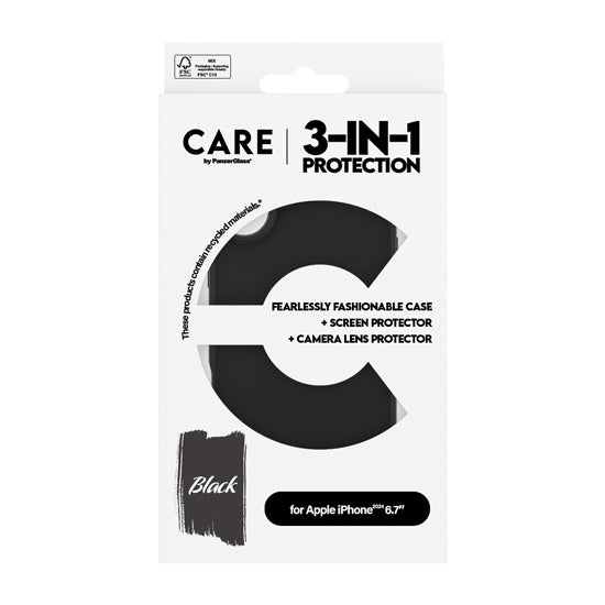CARE by PanzerGlass® Fashion 3-in-1 Bundle iPhone 16 Pro