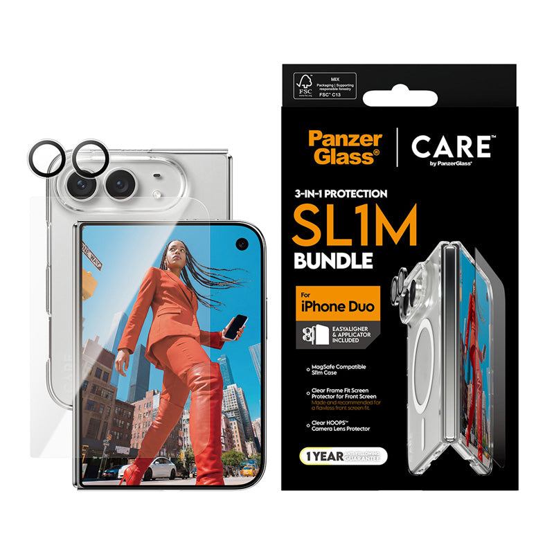 PanzerGlass® CARE™ by PanzerGlass® 3-in-1 Flagship Bundle iPhone Duo