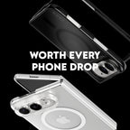CARE™ by PanzerGlass® SL1M Case Transparent w. White MagSafe iPhone Duo
