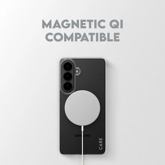 CARE™ by PanzerGlass® SL1M Coque Transparent w. Qi Samsung S26 Plus