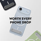 CARE™ by PanzerGlass® Kickstand Case Transparent w. MagSafe iPhone Air