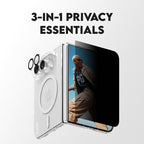 CARE™ by PanzerGlass® 3-in-1 Flagship Privacy Bundle iPhone Duo