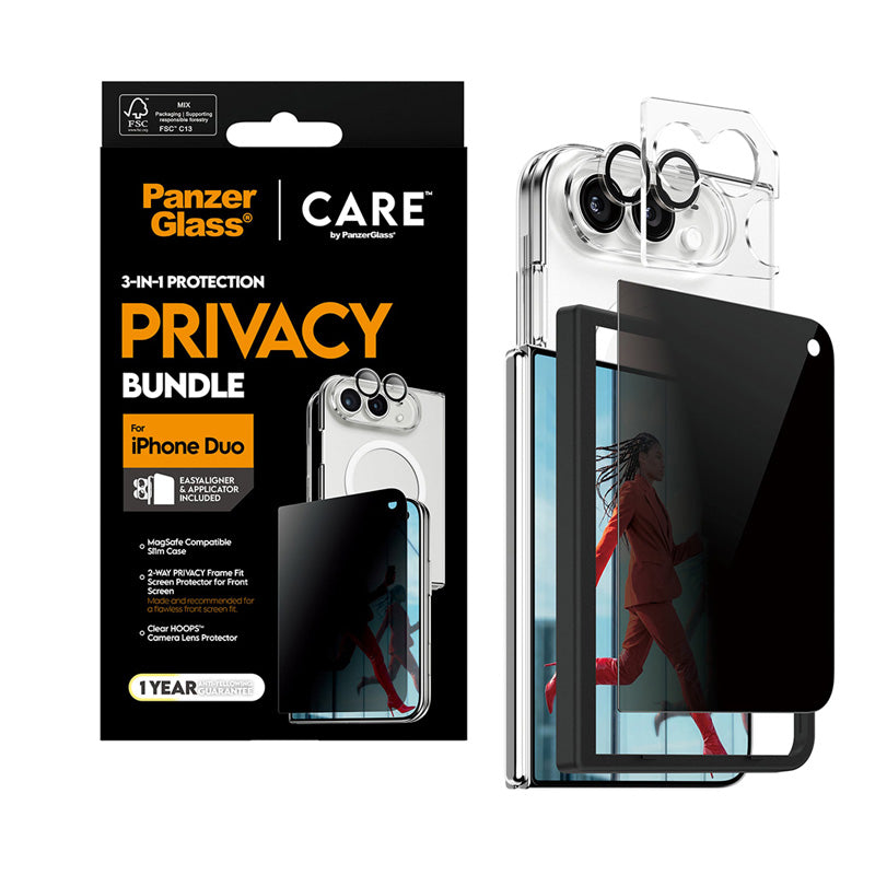 CARE™ by PanzerGlass® 3-in-1 Flagship Privacy Bundle iPhone Duo