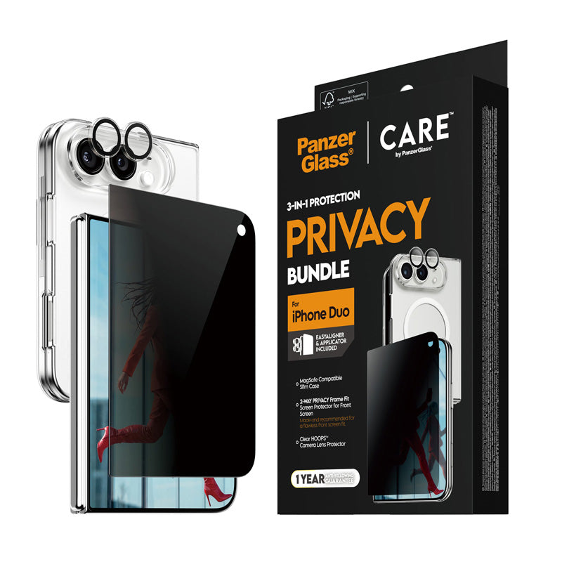 CARE™ by PanzerGlass® 3-in-1 Flagship Privacy Bundle iPhone Duo