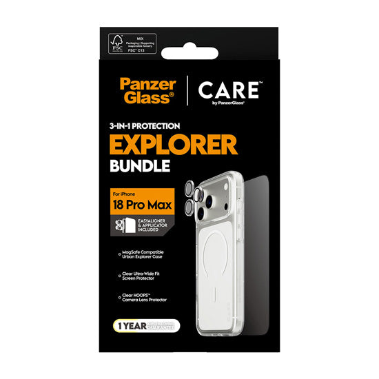 CARE by x PanzerGlass® 3-in-1 Flagship Combat Bundle iPhone 18 Pro Max