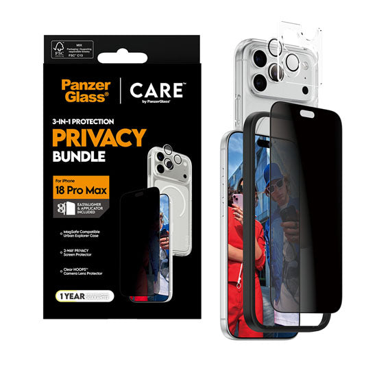 CARE by PanzerGlass® Privacy Flagship 3-en-1 Bundle iPhone 18 Pro Max