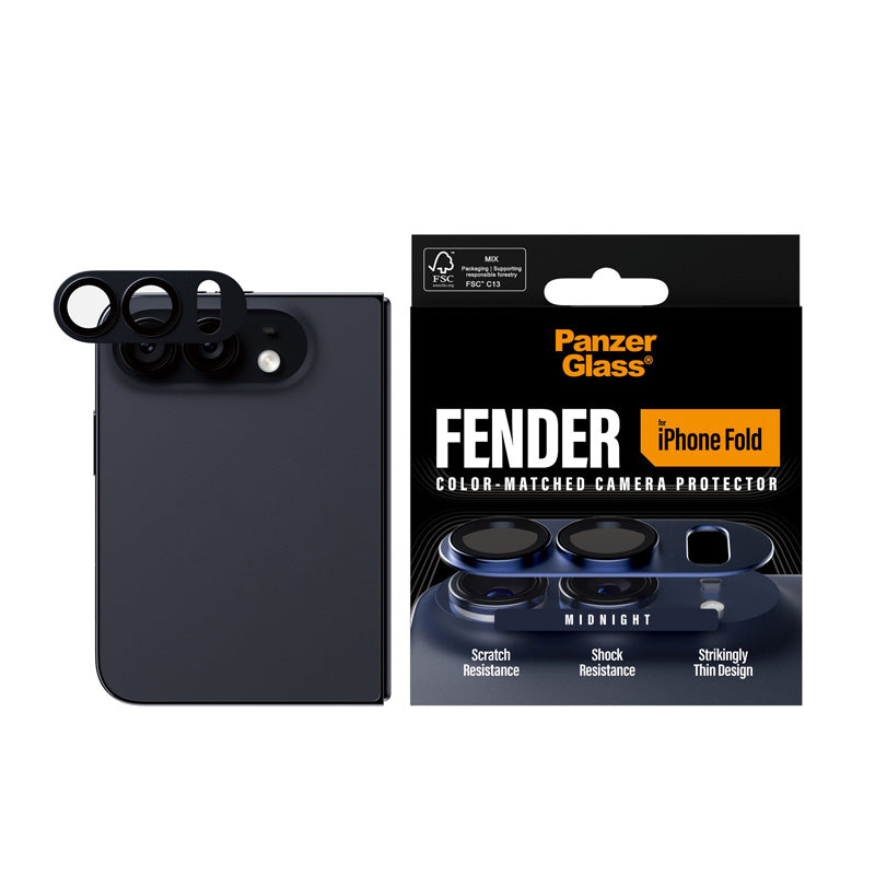 PanzerGlass® FENDER Camera Protector iPhone 18 Fold Dark Blue