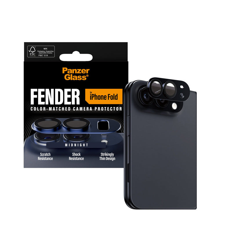 PanzerGlass® FENDER Camera Protector iPhone 18 Fold Dark Blue