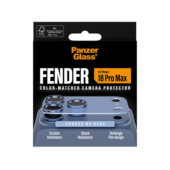 PanzerGlass® FENDER Camera Protector iPhone 18 Pro Max Shades of Blue