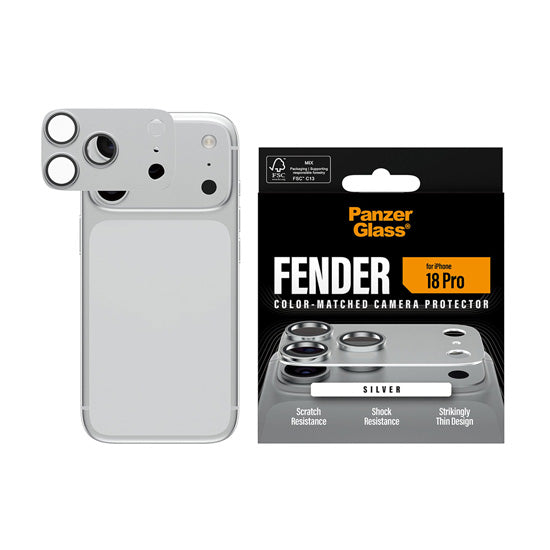 PanzerGlass® FENDER Camera Protector iPhone 18 Pro Silver