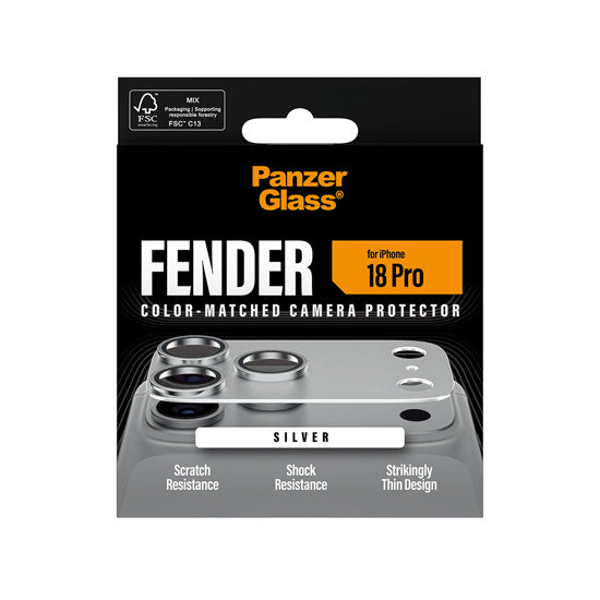 PanzerGlass® FENDER Camera Protector iPhone 18 Pro Silver