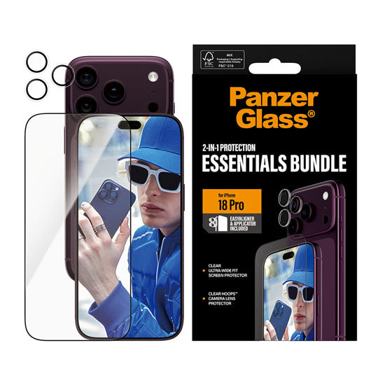 PanzerGlass® Bundle 2-en-1 iPhone 18 Pro