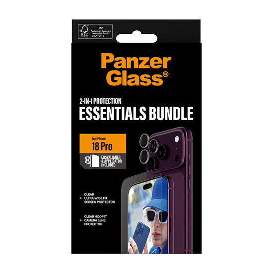 PanzerGlass® Bundle 2-en-1 iPhone 18 Pro