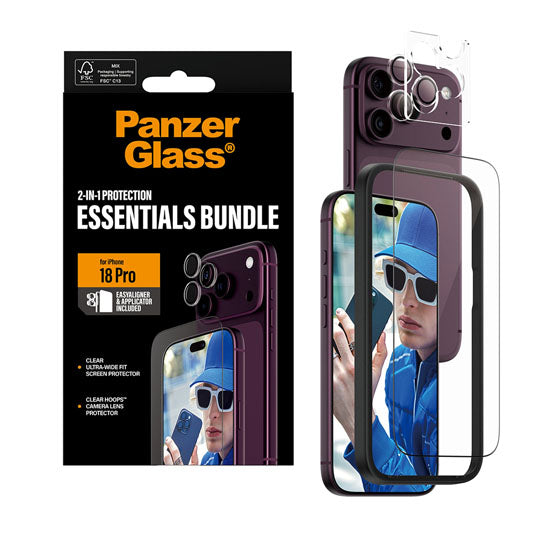 PanzerGlass® Bundle 2-en-1 iPhone 18 Pro
