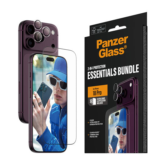 PanzerGlass® Bundle 2-en-1 iPhone 18 Pro