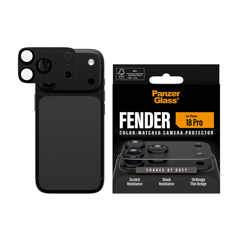 PanzerGlass® FENDER Camera Protector iPhone 18 Pro Shades of Grey