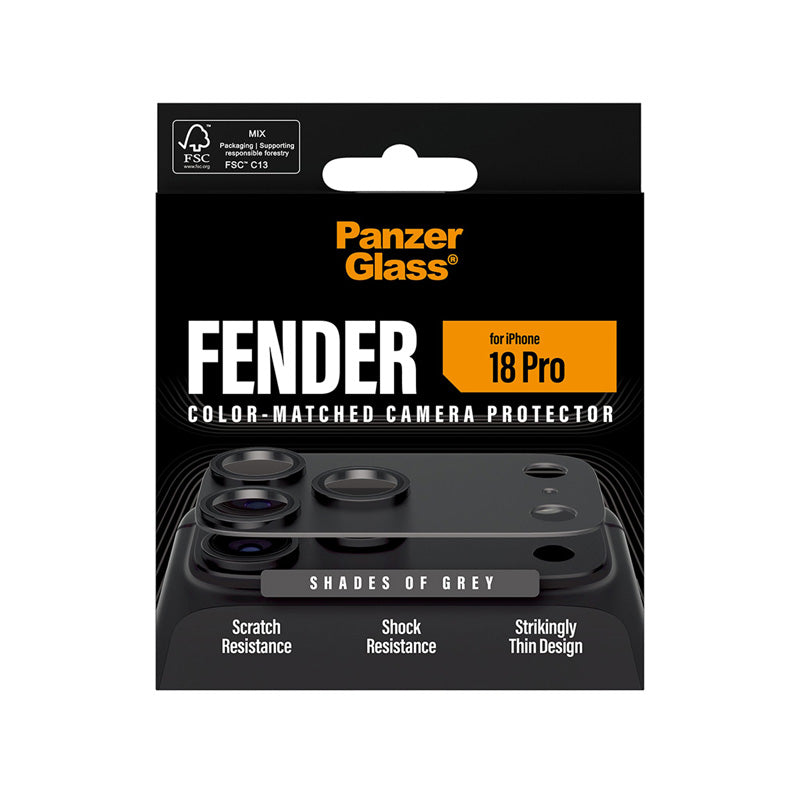 PanzerGlass® FENDER Camera Protector iPhone 18 Pro Shades of Grey
