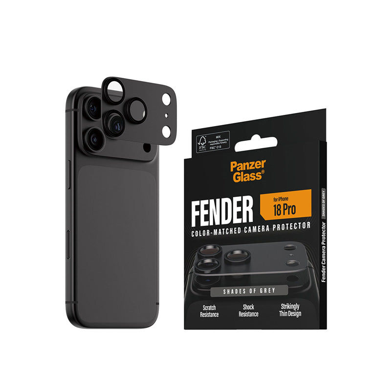 PanzerGlass® FENDER Camera Protector iPhone 18 Pro Shades of Grey