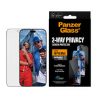 PanzerGlass® 2-Way Privacy Screen Protector Ultra-Wide Fit w. EasyAligner iPhone 18 Pro Max