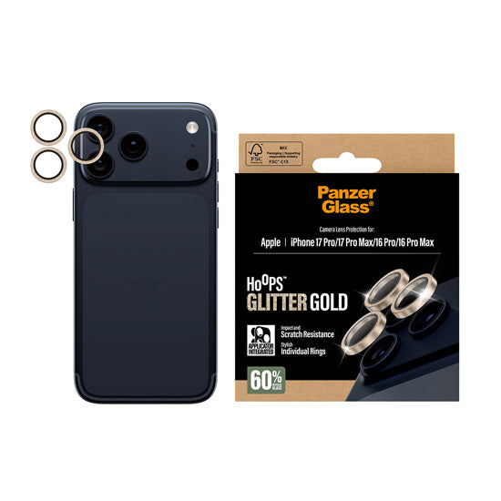 PanzerGlass® Hoops® Glitter Camera Lens iPhone 17 Pro/Pro Max