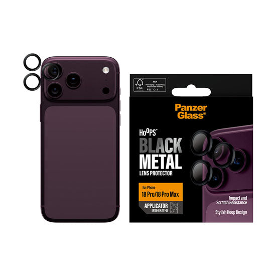 PanzerGlass® Hoops® Camera Lens Protector iPhone 18 Pro / Pro Max Black