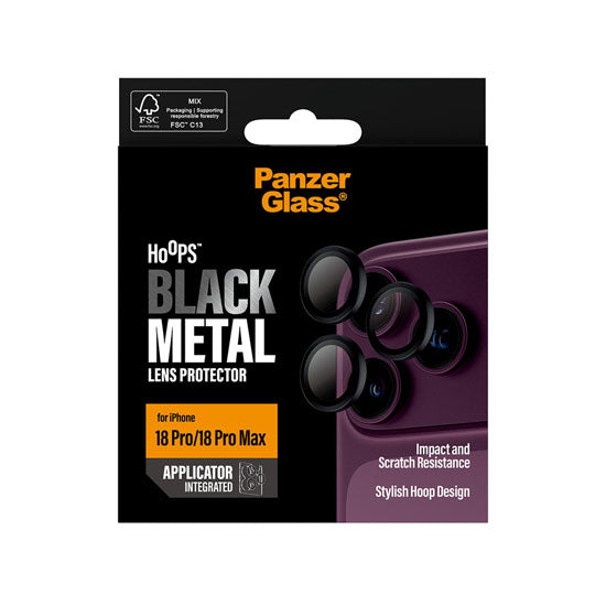 PanzerGlass® Hoops® Camera Lens Protector iPhone 18 Pro / Pro Max Black