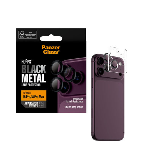 PanzerGlass® Hoops® Camera Lens Protector iPhone 18 Pro / Pro Max Black