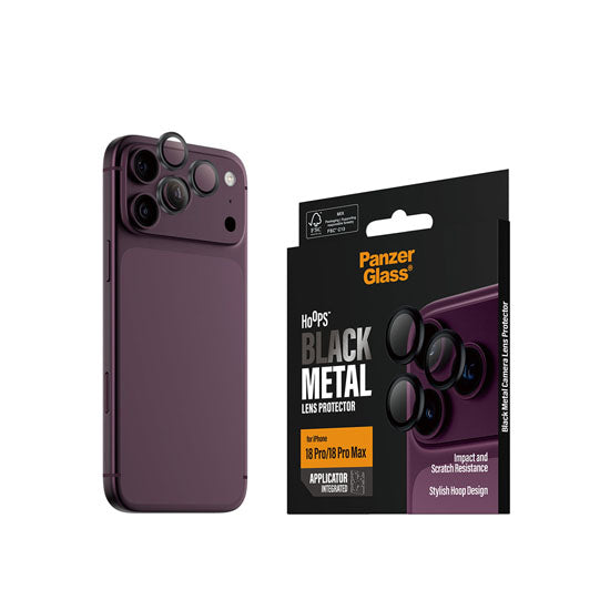 PanzerGlass® Hoops® Camera Lens Protector iPhone 18 Pro / Pro Max Black