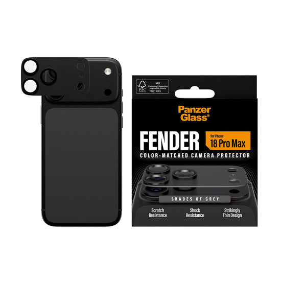 PanzerGlass® FENDER Camera Protector iPhone 18 Pro Max Shades of Grey