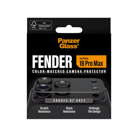 PanzerGlass® FENDER Camera Protector iPhone 18 Pro Max Shades of Grey