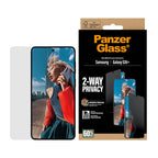 PanzerGlass® 2-Way Privacy Screen Protector Ultra-Wide Fit w. EasyAligner Samsung S26 Plus