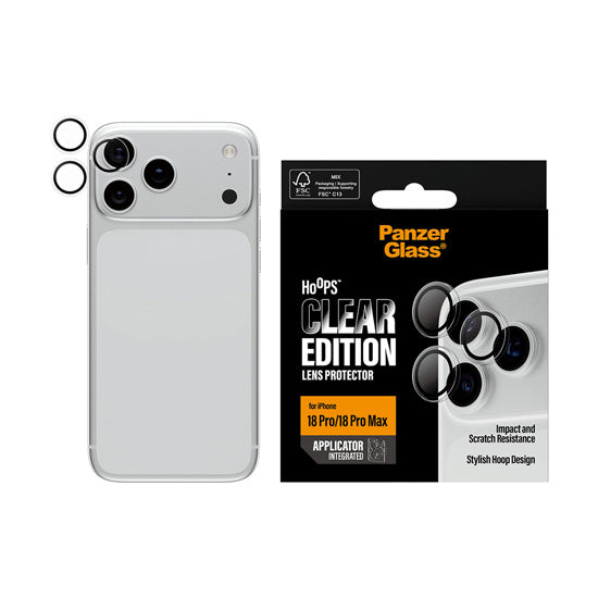 PanzerGlass® Hoops® Camera Lens Protector iPhone 18 Pro / Pro Max Transparent