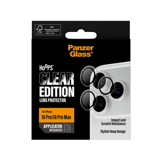 PanzerGlass® Hoops® Camera Lens Protector iPhone 18 Pro / Pro Max Transparent
