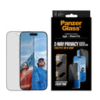 PanzerGlass® Privacy Screen Protector iPhone 17 Pro Ultra-Wide Fit w. Fastfit in-a-box