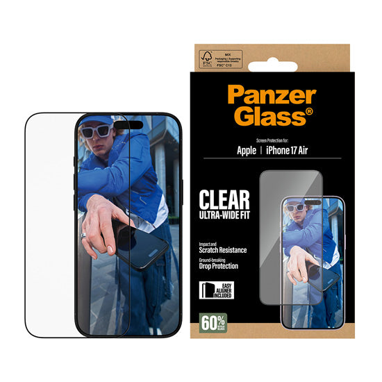 PanzerGlass® Privacy Screen Protector Ultra- Wide Fit w. EasyAligner iPhone Air