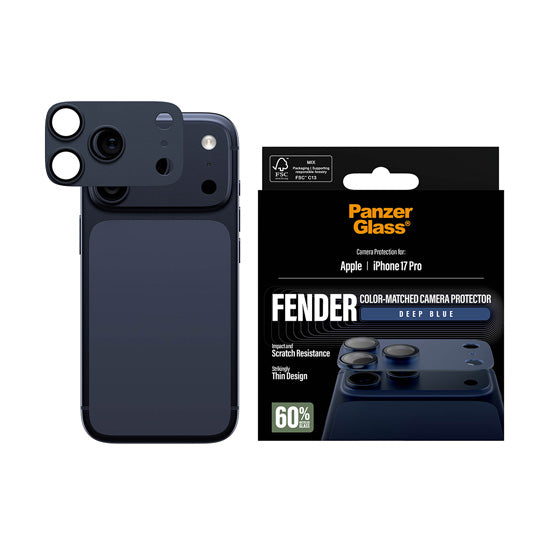 PanzerGlass® FENDER Camera Protector iPhone 17 Pro Deep Blue