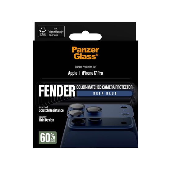 PanzerGlass® FENDER Camera Protector iPhone 17 Pro Deep Blue