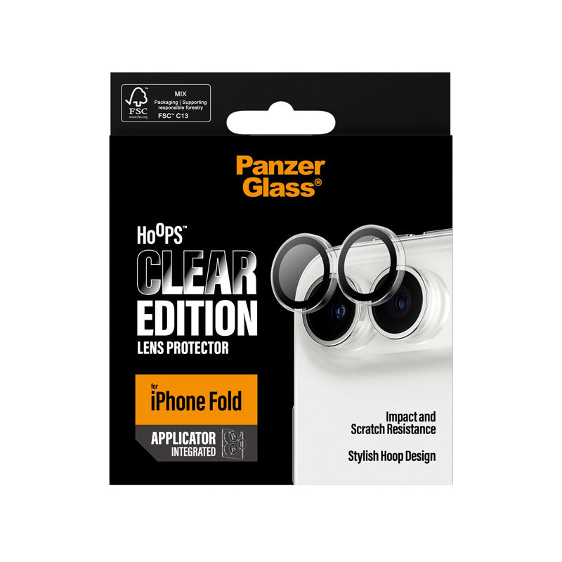 PanzerGlass® Hoops® Camera Lens Protector Transparent iPhone 18 Fold