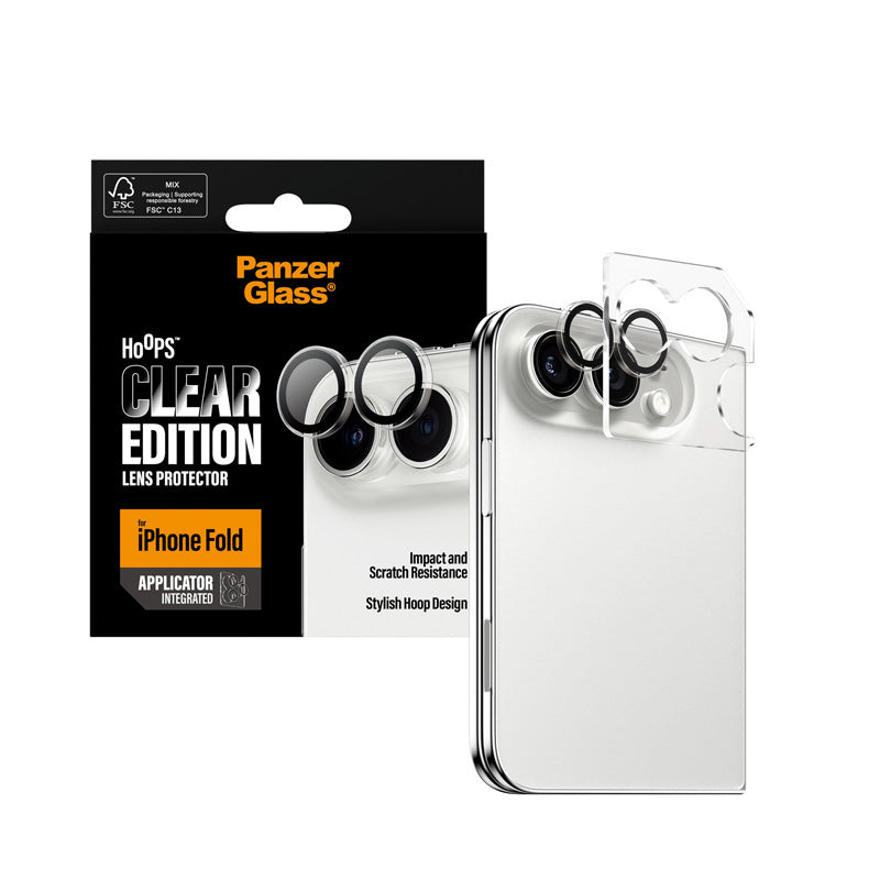 PanzerGlass® Hoops® Camera Lens Protector Transparent iPhone 18 Fold