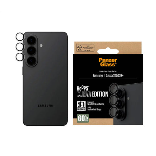PanzerGlass® Hoops® Camera Lens Protector Transparent Samsung S26 / S26+