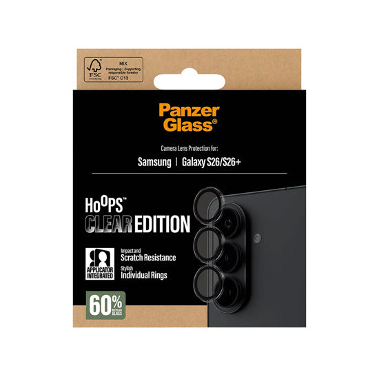 PanzerGlass® Hoops® Camera Lens Protector Transparent Samsung S26 / S26+