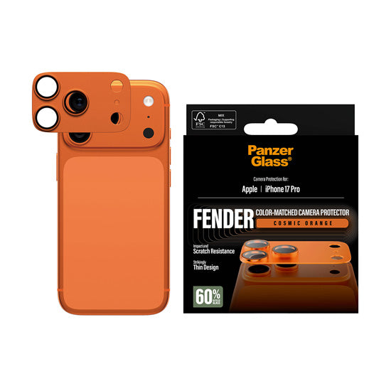 PanzerGlass® FENDER Camera Protector iPhone 17 Pro Orange