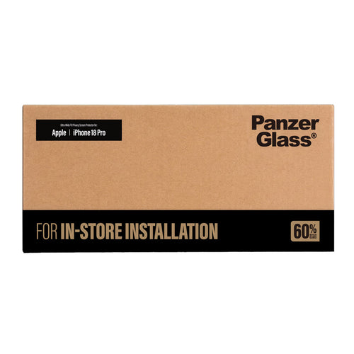 PanzerGlass® 2-Way Privacy Ultra-Wide Fit iPhone 18 Pro, FASTFIT