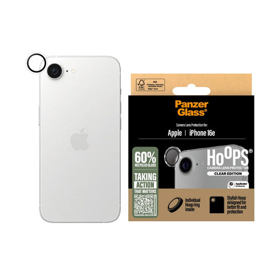 PanzerGlass® Hoops® Transparent Lens Protector iPhone 16e / 17e