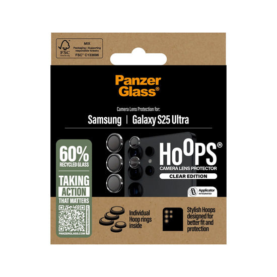 PanzerGlass® Hoops® Transparent Lens Protector Samsung Galaxy S25 Ultra