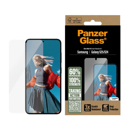 PanzerGlass® Screen Protector Samsung Galaxy S25/S24 Ultra-Wide Fit