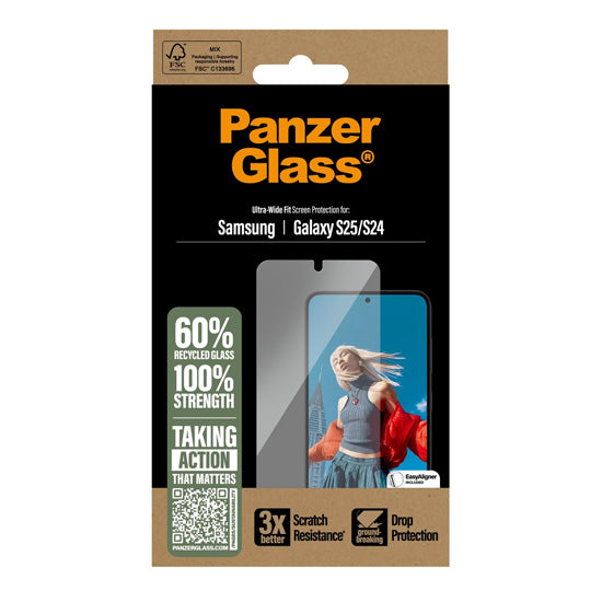 PanzerGlass® Screen Protector Samsung Galaxy S25/S24 Ultra-Wide Fit