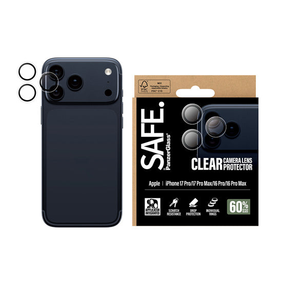 SAFE. by PanzerGlass® Camera Lens Protector Transparent iPhone 17 Pro / Pro Max