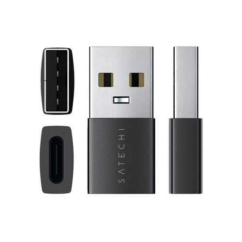 Type-A to Type-C Adapter Space Black